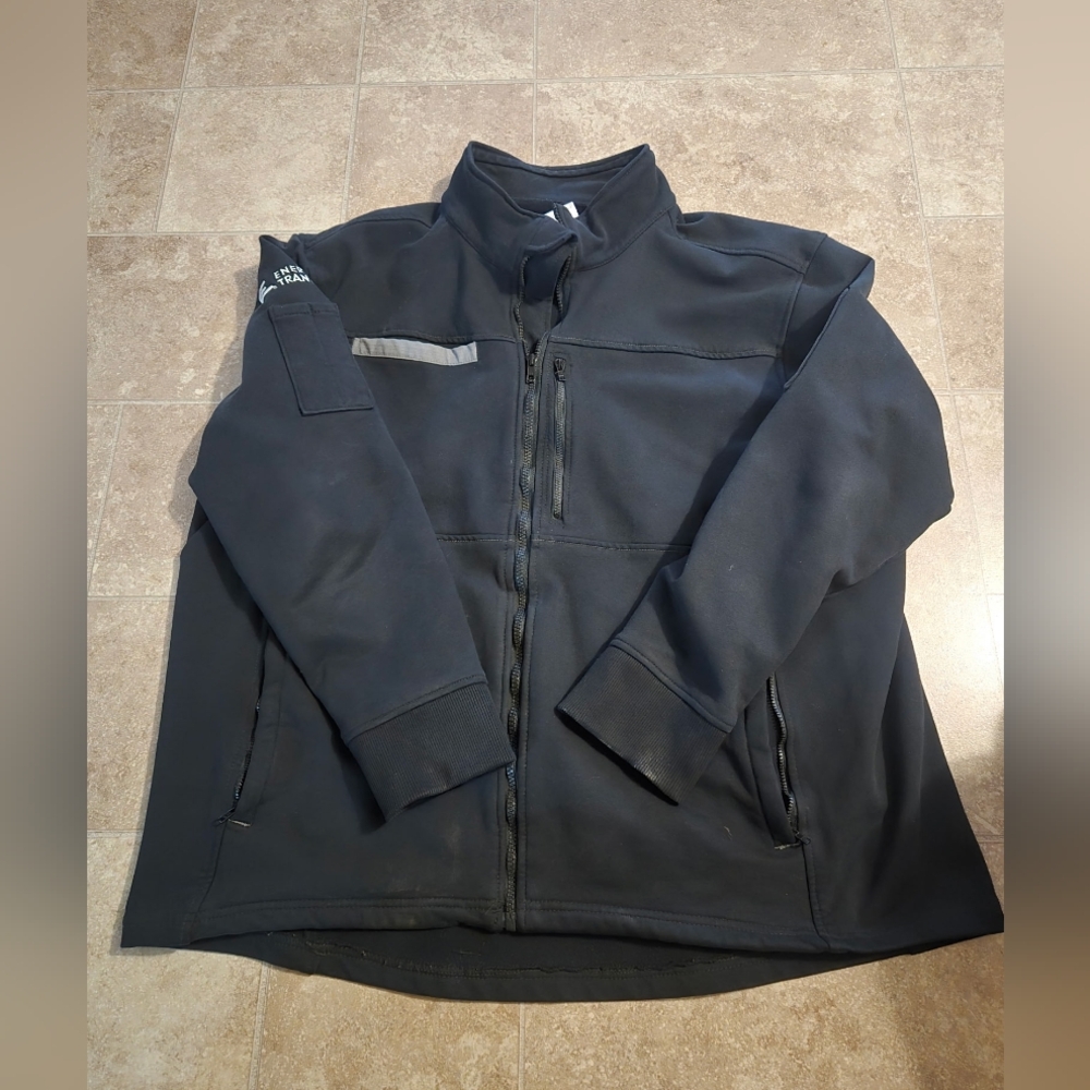 Bulwark FR Flame Resistant Work Jacket Men XXL Black Fleece Cat 2 2112 Stretch